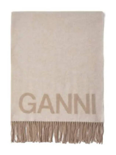 Fringe wool muffler egglet - GANNI - BALAAN 1