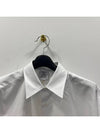 Front Logo Cotton Long Sleeve Shirt White - VETEMENTS - BALAAN 4