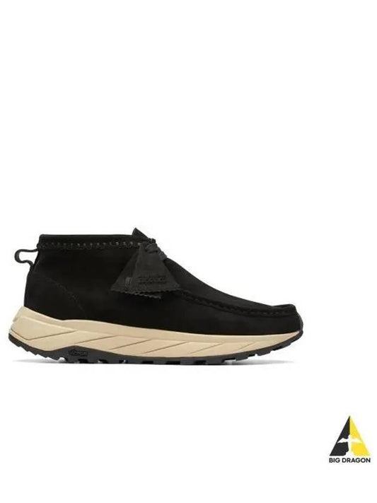 Wallabee Eden Suede Ankle Boots Black - CLARKS - BALAAN 2