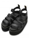 Blaire Quad Hydro Leather Platform Gladiator Sandals Black - DR. MARTENS - BALAAN 2