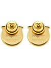 Gancini pearl earrings gold - SALVATORE FERRAGAMO - BALAAN 5