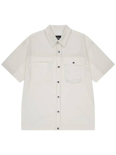 OG Core Color Block Short Sleeve Shirt White - OFFGRID - BALAAN 1