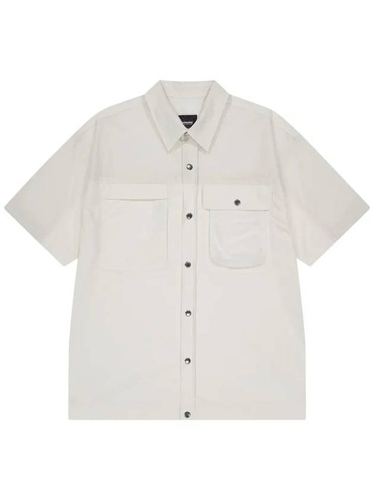 OG Core Color Block Short Sleeve Shirt White - OFFGRID - BALAAN 1