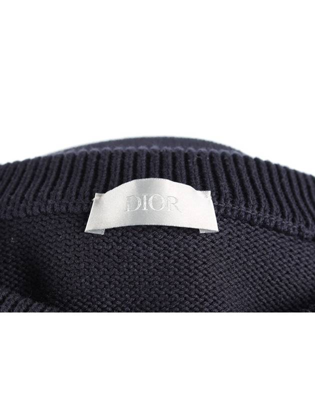 Oblique insert knit navy XXL - DIOR - BALAAN 7