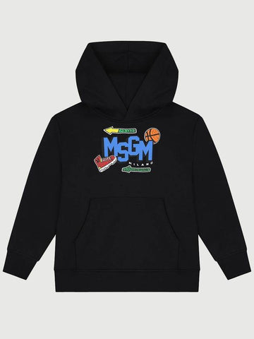 KIDS hood sweatshirt HOODIE BOY F4MSJBHS240 brushed - MSGM - BALAAN 1