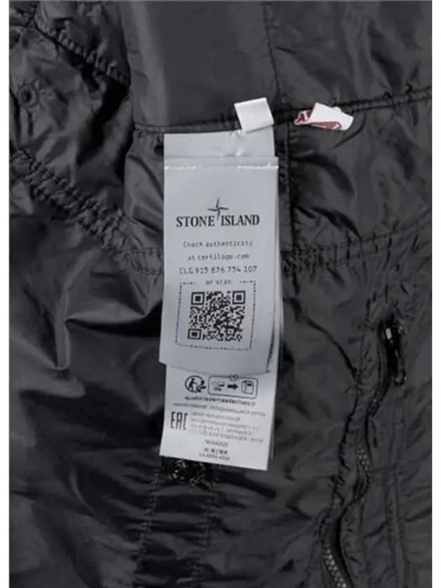 Garment Dyed Micro Yarn Hooded Jacket Black - STONE ISLAND - BALAAN 11