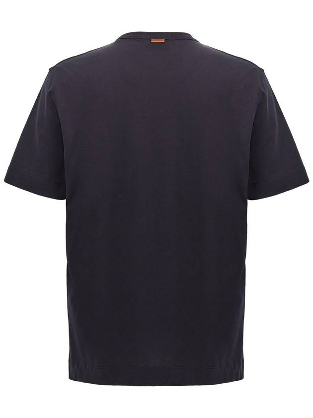 Zegna Logo Embroidery T-Shirt - ERMENEGILDO ZEGNA - BALAAN 2