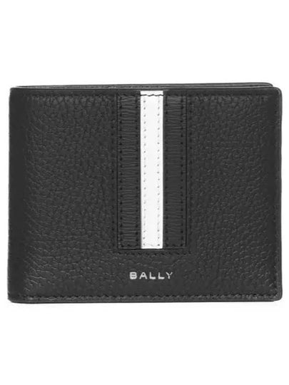 Logo Bifold Leather Half Wallet Black - BALLY - BALAAN 2