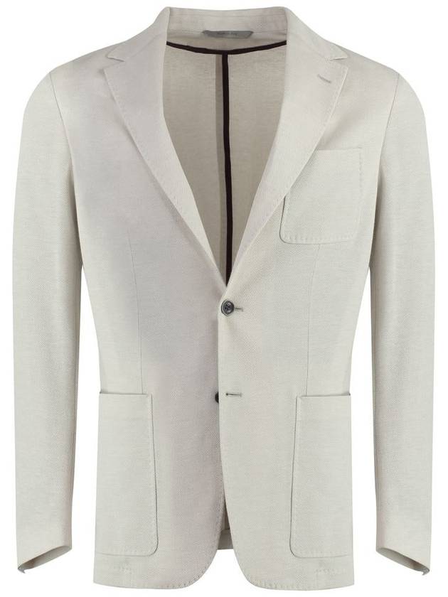 Canali Cotton Blend Blazer - CANALI - BALAAN 1