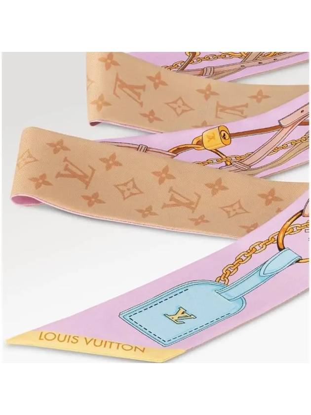 Flower And Straps BB Scarf Pink - LOUIS VUITTON - BALAAN 3