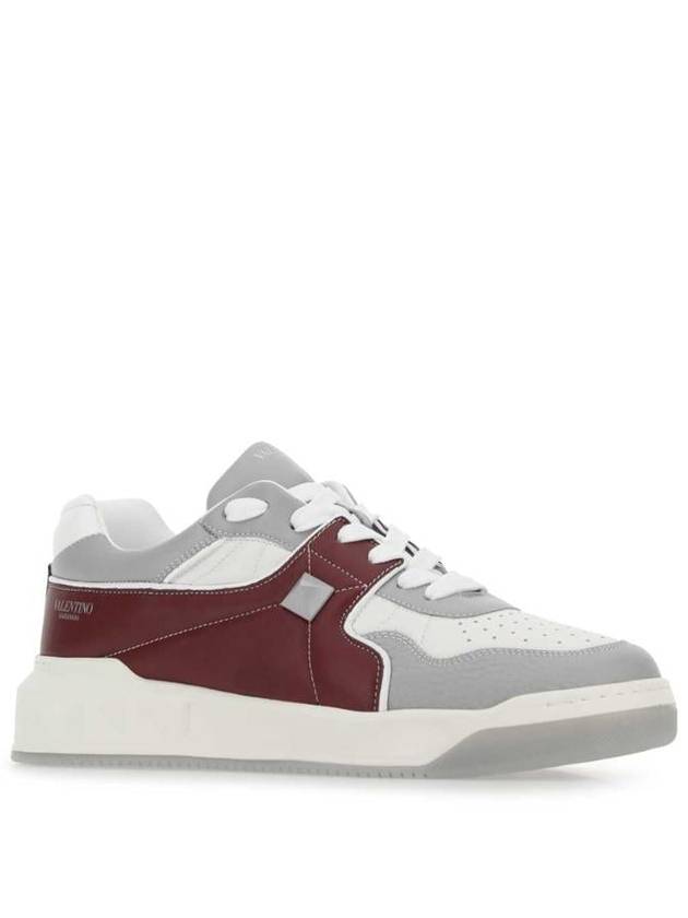 one-stud nappa leather low-top sneakers - VALENTINO - BALAAN 3