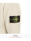 Men's Logo Patch Turtleneck Ivory - STONE ISLAND - BALAAN 7