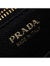 Saffiano Triangle Logo Long Wallet Black - PRADA - BALAAN 11