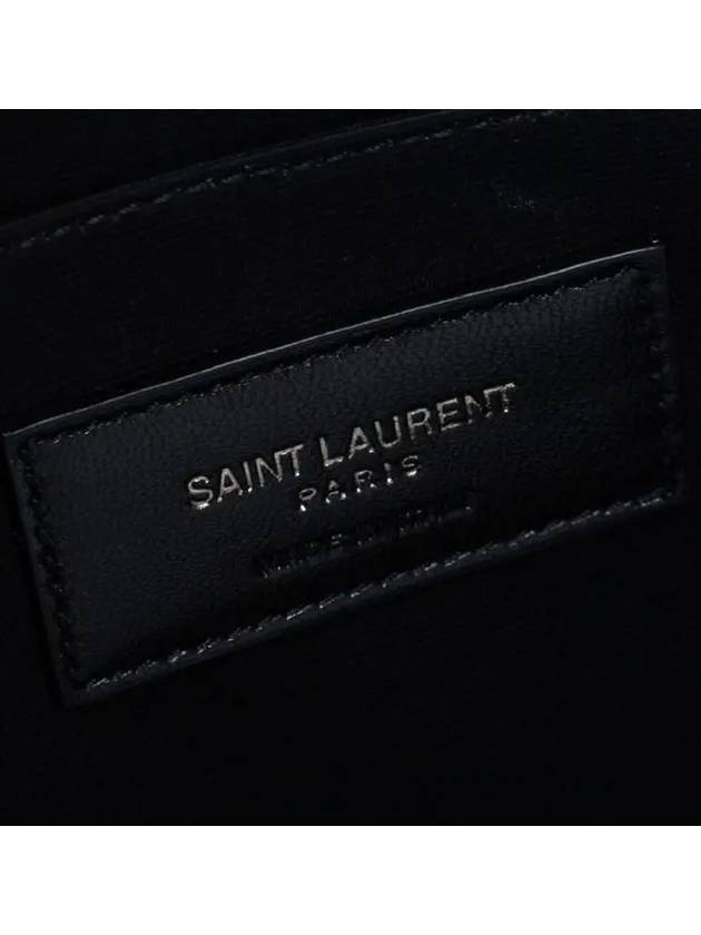 Monogram Logo Tiny Large Clutch Bag Black - SAINT LAURENT - BALAAN.