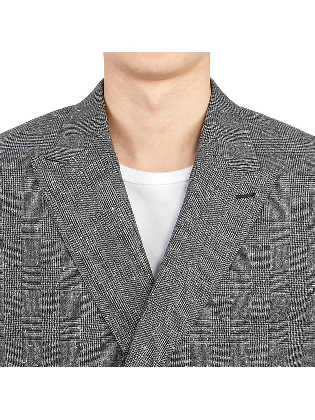 Double Brested Wool Jacket Grey - DIOR - BALAAN 7