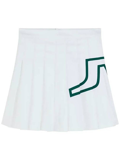 Women's Naomi Pleated Skirt White - J.LINDEBERG - BALAAN 2