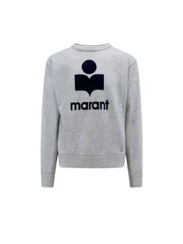 Mikoy Logo Cotton Sweatshirt Grey - ISABEL MARANT - BALAAN 2