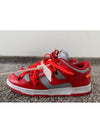 X Off White Dunk Low University Red 6 5 255 - NIKE - BALAAN 5