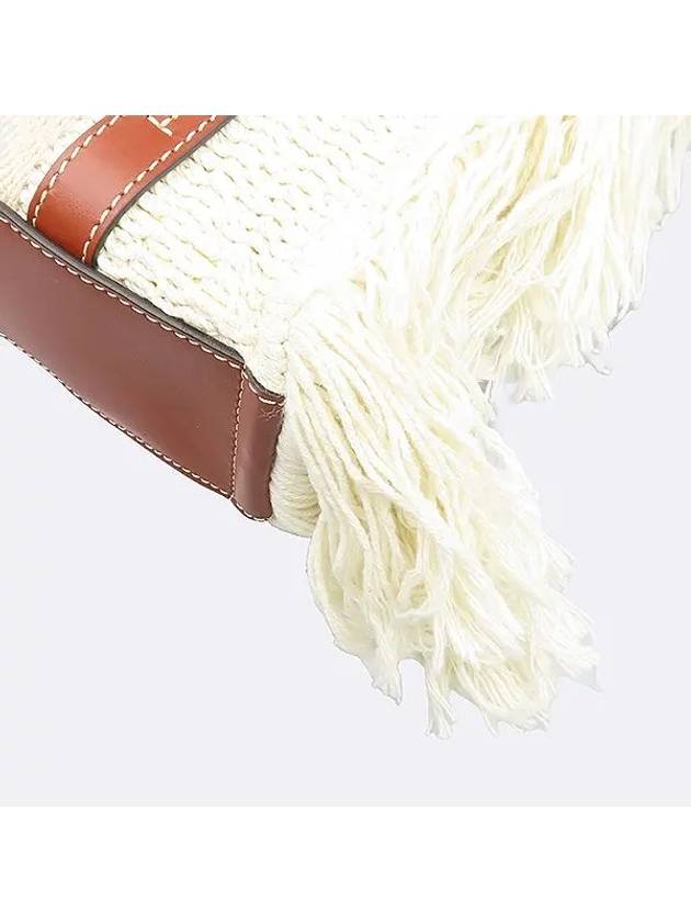 C22SS397 Woody Fringe Brown Small Shoulder Bag - CHLOE - BALAAN 4