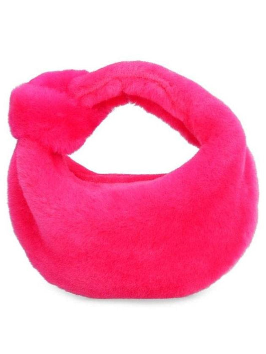 Jodie Small Shearling Tote Bag Pink - BOTTEGA VENETA - BALAAN 1