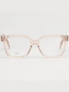 Eyewear Square Glasses Clear Beige - CELINE - BALAAN 4