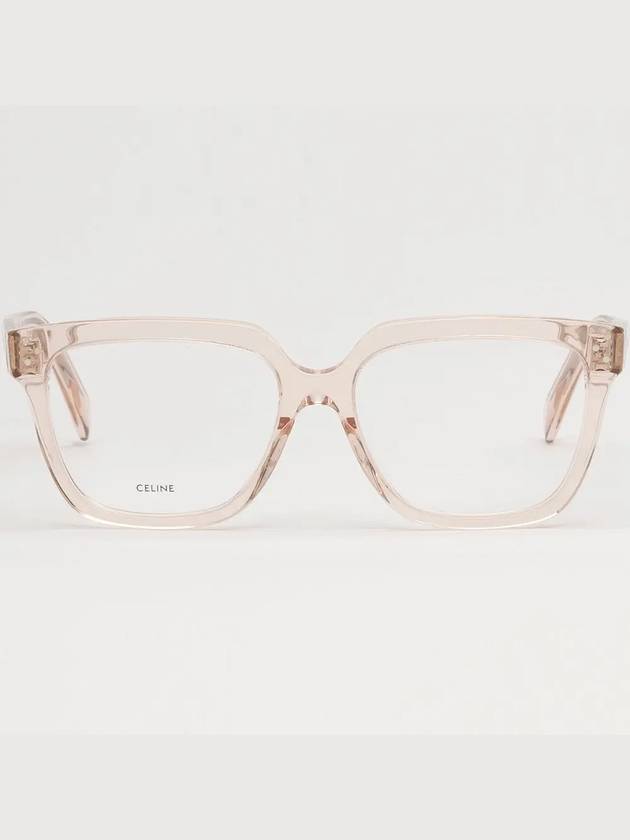 Glasses frame CL50094I 072 transparent beige square horn - CELINE - BALAAN 3