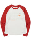 LaLa Raglan Long Sleeve T-Shirt Red - LALA SMILE - BALAAN 3