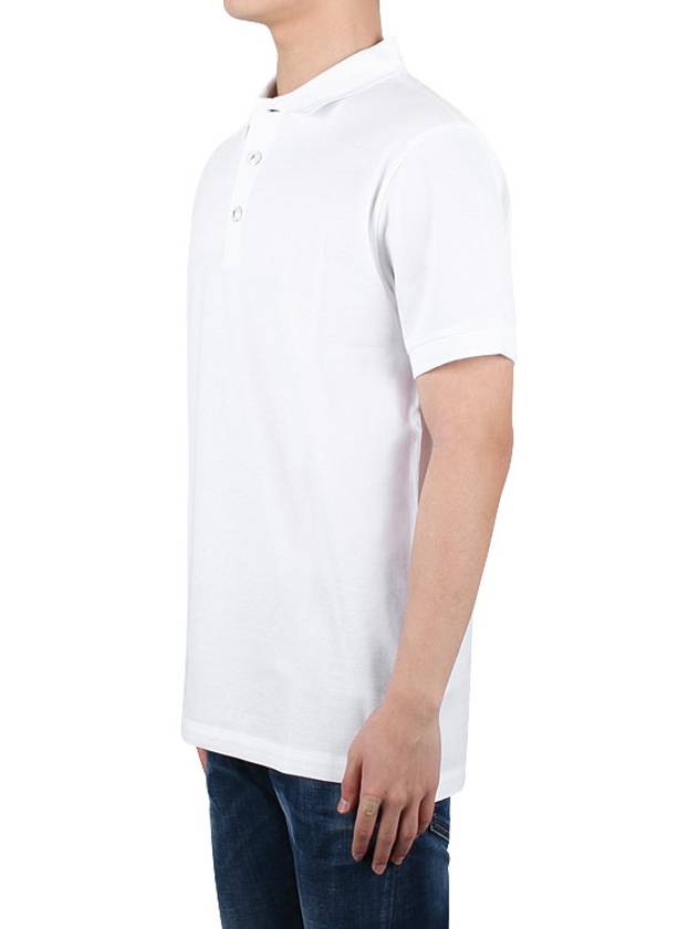 Enamel TB Logo Polo Shirt White - BURBERRY - 4