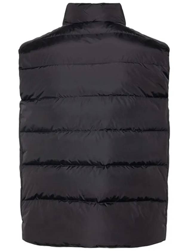 Triangle Logo Down Vest Black - PRADA - BALAAN 4