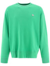 Face Patch Sweatshirt Fern Green - ACNE STUDIOS - BALAAN 1