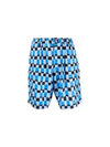 Check Print Bermuda Shorts Blue - MARNI - BALAAN 2