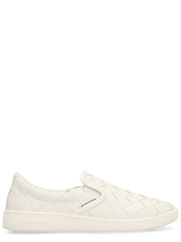 Sawyer Intrecciato Calfskin Slip-Ons White - BOTTEGA VENETA - BALAAN 2