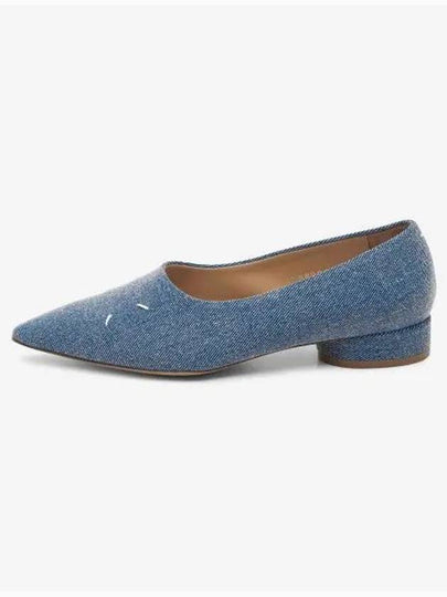 Point Toe 4 Stitch Kiki Denim Flat Blue - MAISON MARGIELA - BALAAN 2