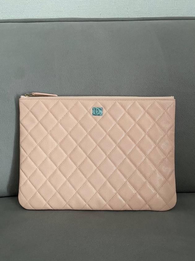 Classic clutch new medium caviar beige pink gold plated A82545 - CHANEL - BALAAN 2