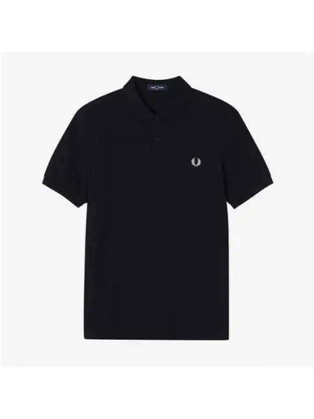 Fred Perry M6000 Plain Shirt Black White AFPM2436000 350 - FRED PERRY - BALAAN 1