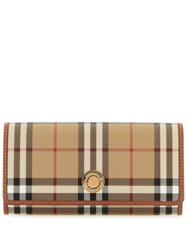 Vintage Check Flap Long Wallet Beige - BURBERRY - BALAAN 2