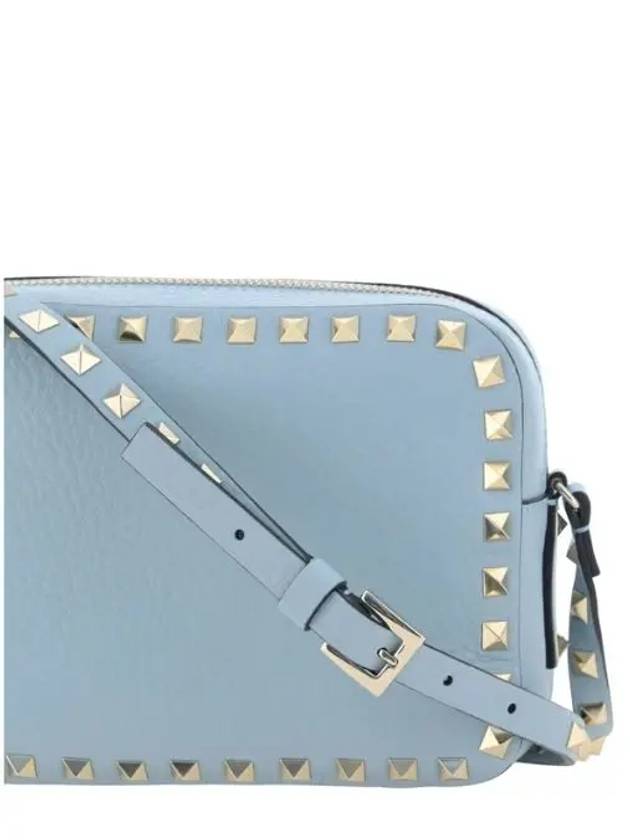 Rockstud leather cross bag blue - VALENTINO - BALAAN 5