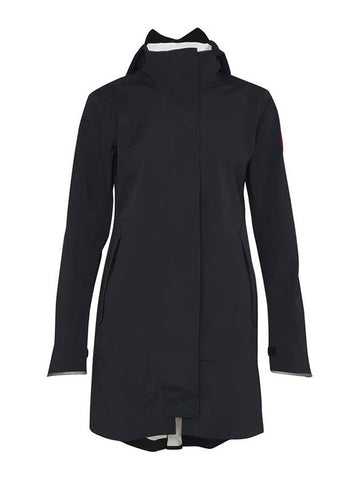 Women's Sarida Raincoat Black - CANADA GOOSE - BALAAN.