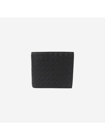 Intrecciato Coin Pocket Half Wallet Black - BOTTEGA VENETA - BALAAN 2