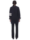 Stitched Cotton 4 Bar Cardigan Navy - THOM BROWNE - BALAAN 6