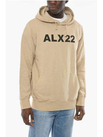 Logo Print Hoodie Beige - 1017 ALYX 9SM - BALAAN 1