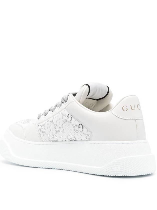 Screener Low Top Sneakers Light Grey - GUCCI - BALAAN 4