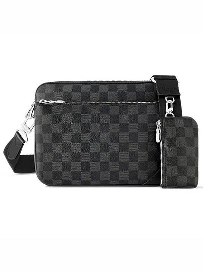 Trio Damier Graphite Canvas Messenger Bag Black - LOUIS VUITTON - BALAAN 2