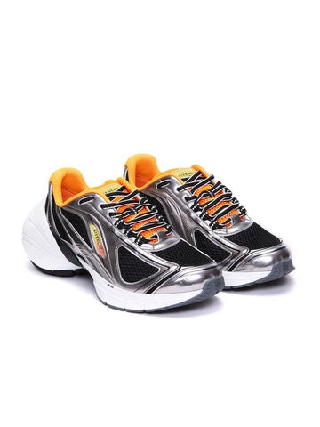 TK MX Runner Low Top Sneakers Black Silver - GIVENCHY - BALAAN 1