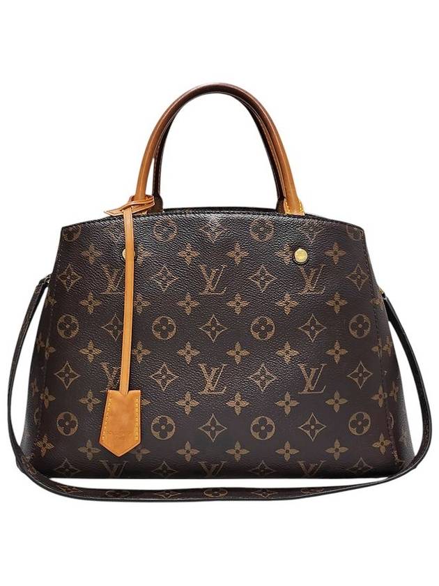 M41056 Monogram Canvas Montaigne MM Tote Bag Shoulder Strap - LOUIS VUITTON - BALAAN 1