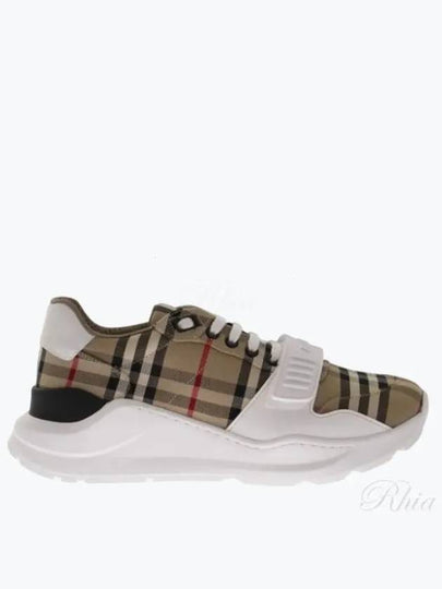 Vintage Check Suede Leather Sneakers Archive Beige - BURBERRY - BALAAN 2