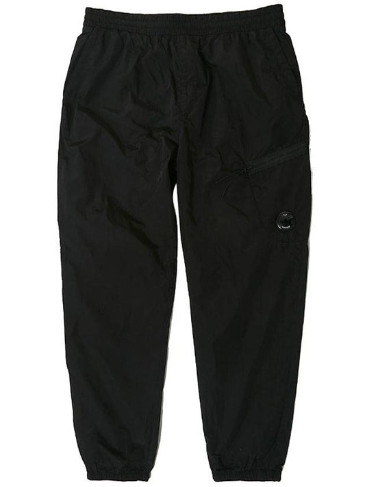 Men's Lens Wappen Chrome Training Track Pants Black - CP COMPANY - BALAAN 1