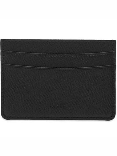 Andre Andre Logo Debossed Saffiano Leather Card Holder Wallet - A.P.C. - BALAAN 1