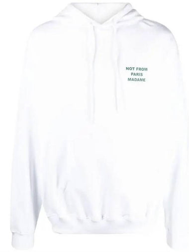 Drold Monsieur Slogan Hoodie White HO121 CO001 - DROLE DE MONSIEUR - BALAAN 1