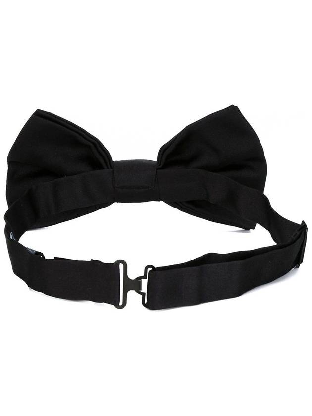 Men's Ribbon Silk Bow Tie Black - DOLCE&GABBANA - BALAAN 5